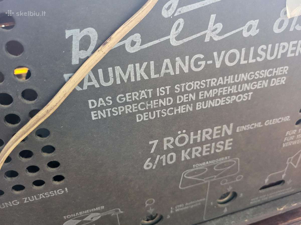 Vintazine vokiska radio. Gera bukle. Maza - nuotraukos Nr. 7