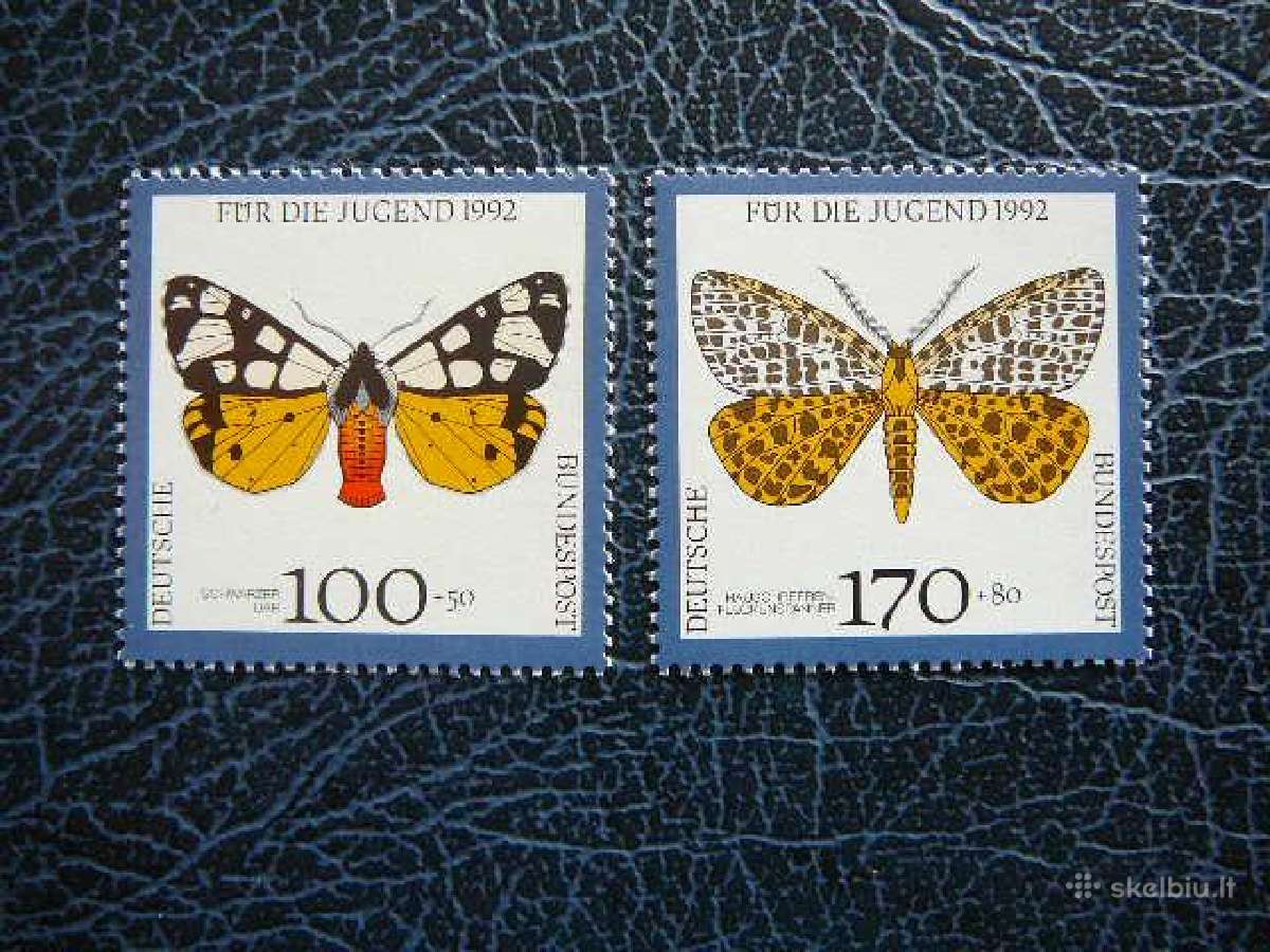 Drugeliai Vokietija 1992 Mnh vkt1605