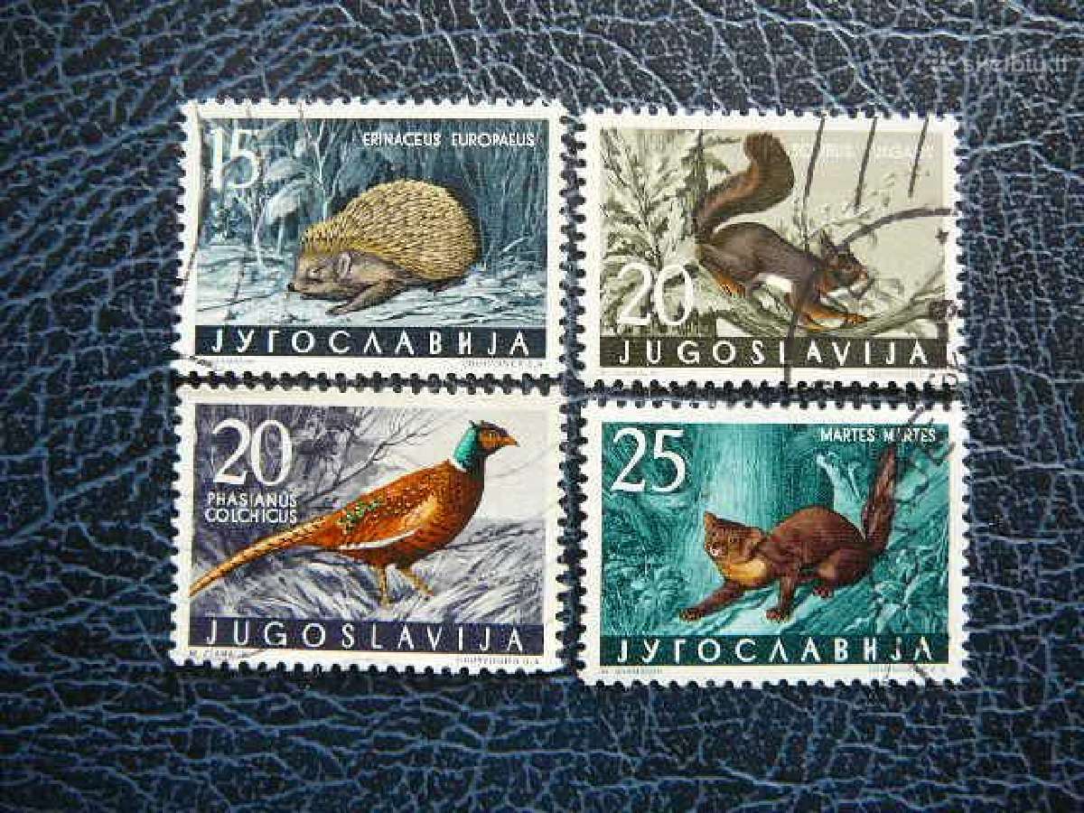 Zverys Pauksciai Jugoslavija 1960 antsp. js917a