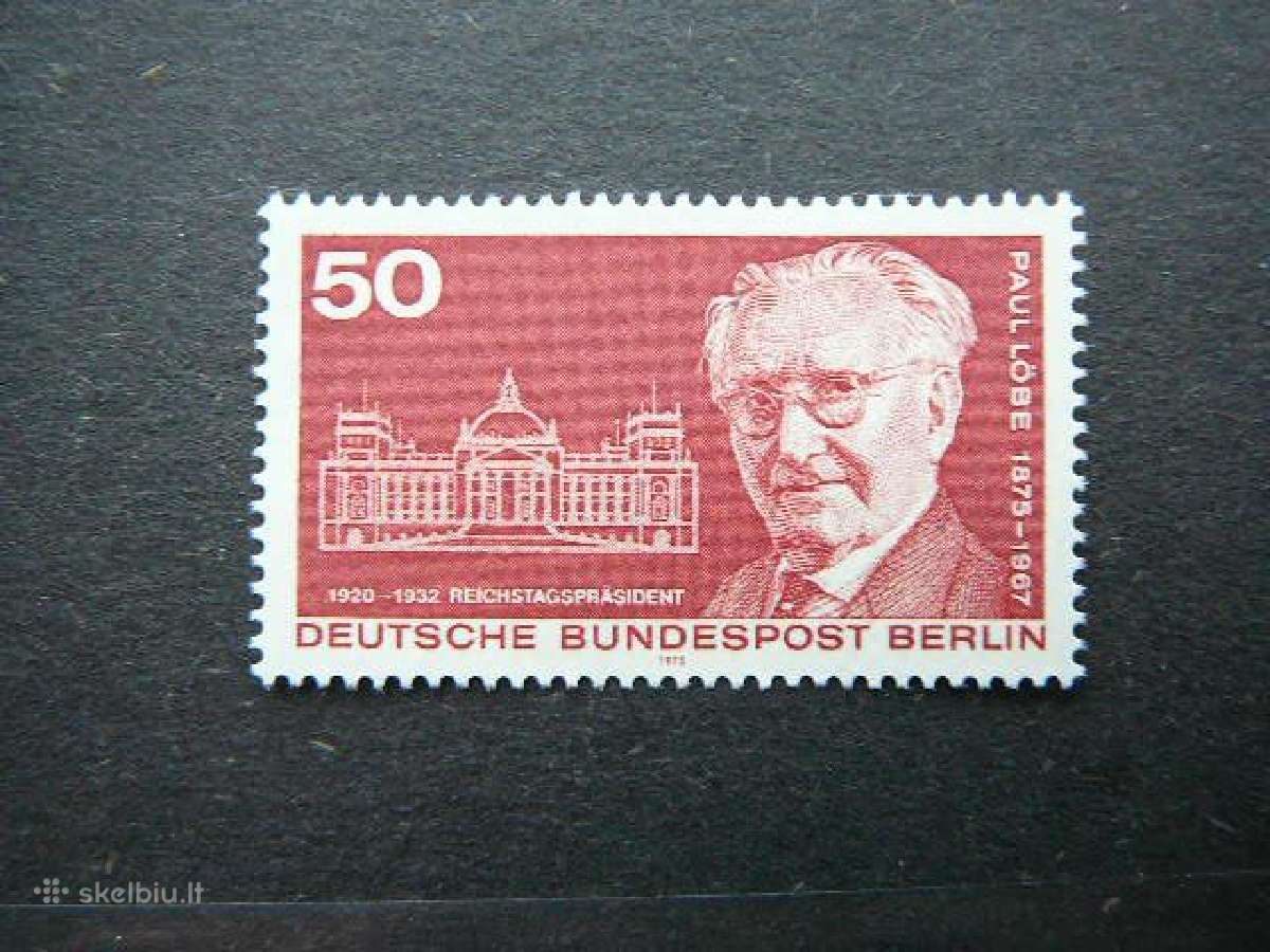 Politikas Vokietija (Berlynas) 1975 Mnh vb515