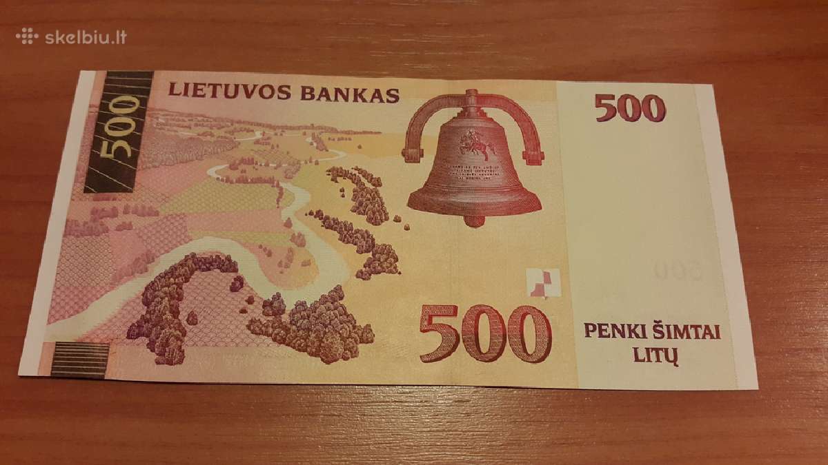 500 litų 2000 m. Unc.serija Aa - nuotraukos Nr. 2