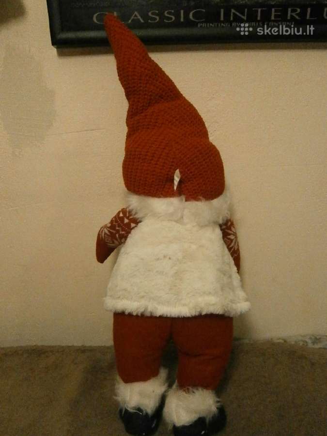 Nykštukas su megztais drabužiais 60 cm, senis - nuotraukos Nr. 4