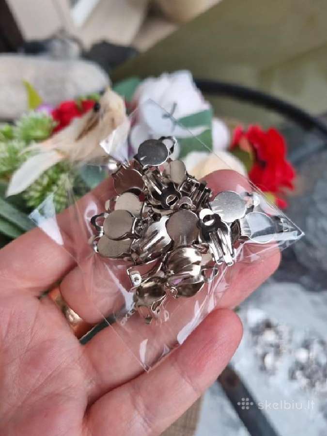 Auskarai/klipsai/20vnt/7eur/ detalės randarbiams - nuotraukos Nr. 2