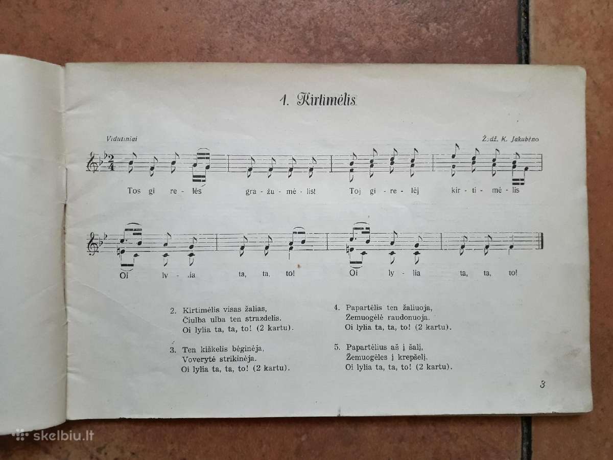 Vaikiškų dainelių knygelė 1937 metai - nuotraukos Nr. 4