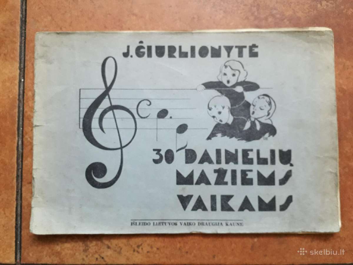 Vaikiškų dainelių knygelė 1937 metai