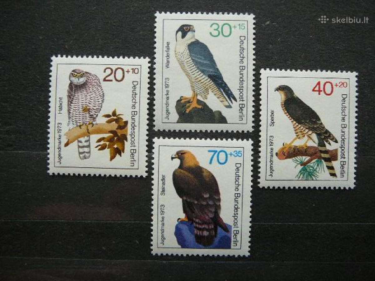Pauksciai Vokietija (Berlynas) 1973 Mnh vb442s