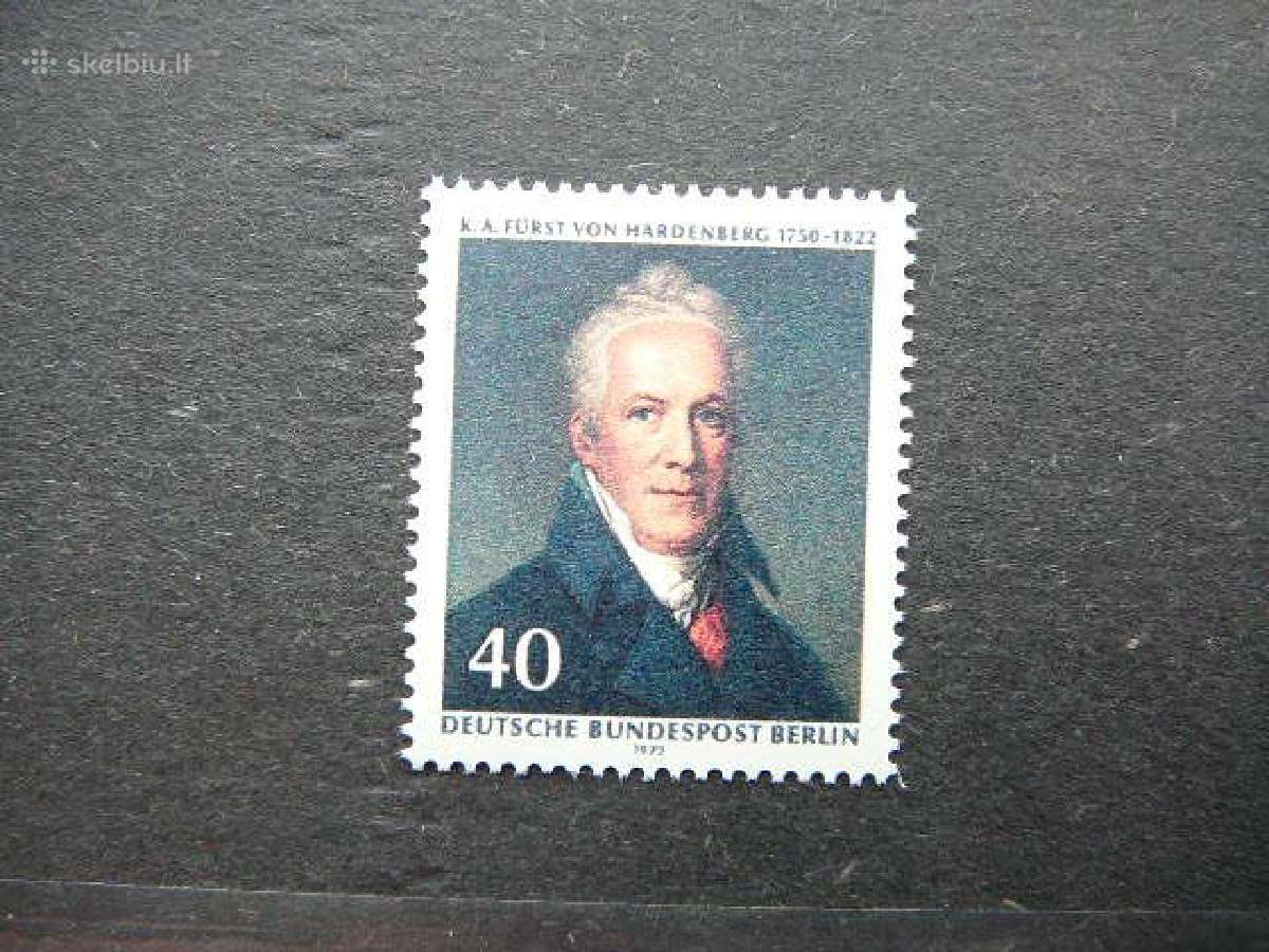 Princas Vokietija (Berlynas) 1972 Mnh vb440s