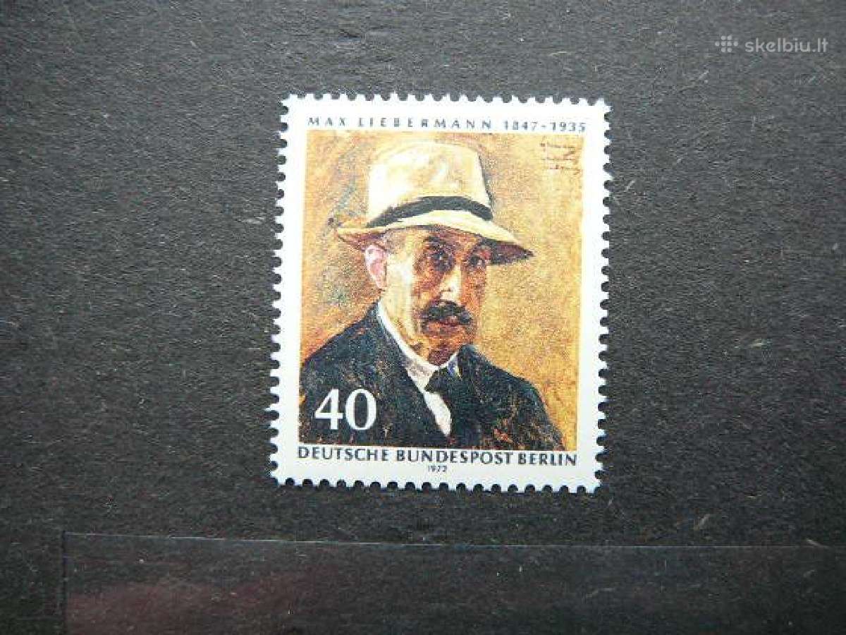 Dailininkas Vokietija (Berlynas) 1972 Mnh vb434s