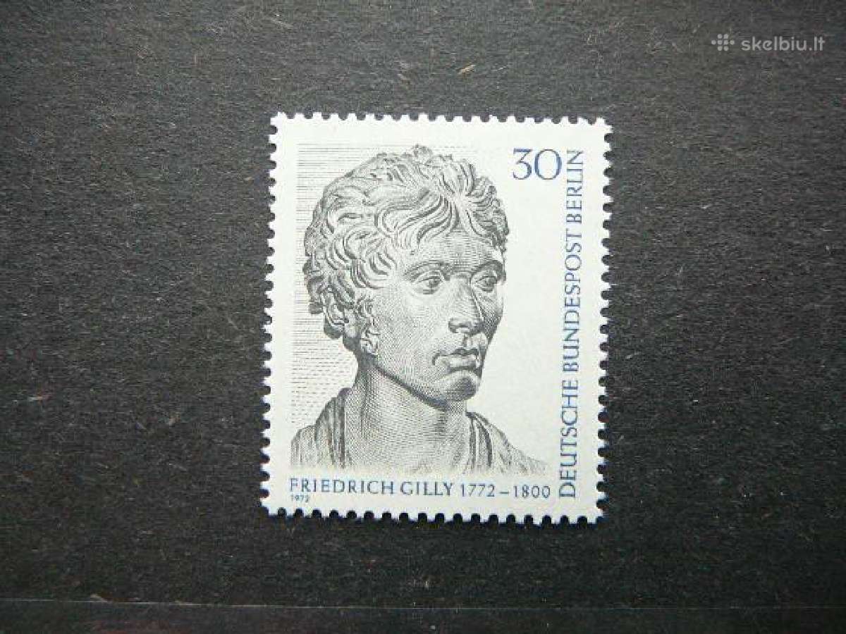 Skulptūros Vokietija (Berlynas) 1972 Mnh vb422s