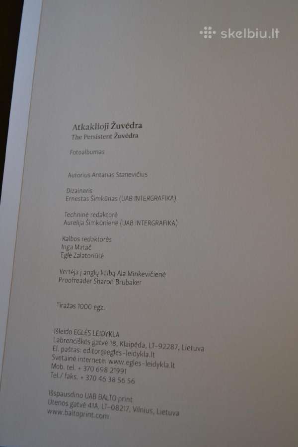 Albumas Atkaklioji Žuvėdra su autoriaus dedikacija - nuotraukos Nr. 3