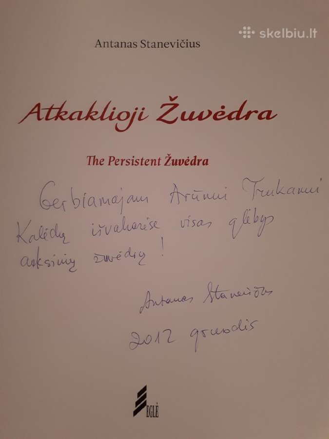 Albumas Atkaklioji Žuvėdra su autoriaus dedikacija - nuotraukos Nr. 5