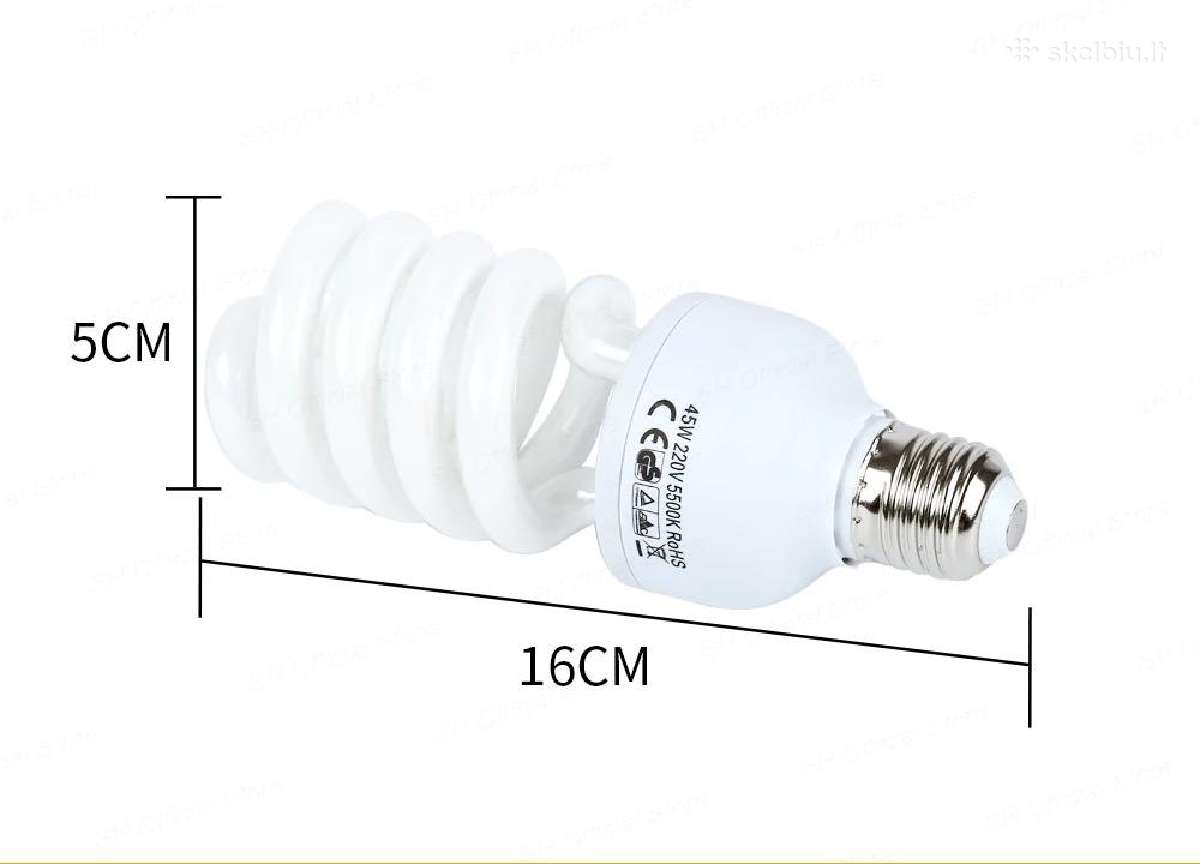 Nauja 135w lemputė e27 5500k - nuotraukos Nr. 6