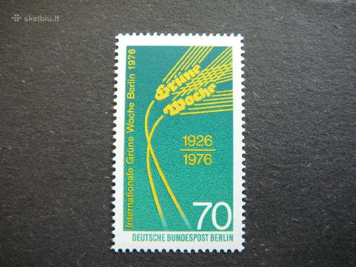 Kukuruzai Vokietija (Berlynas) 1976 Mnh vb516s