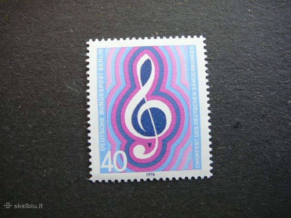 Muzika Vokietija (Berlynas) 1976 Mnh vb522s