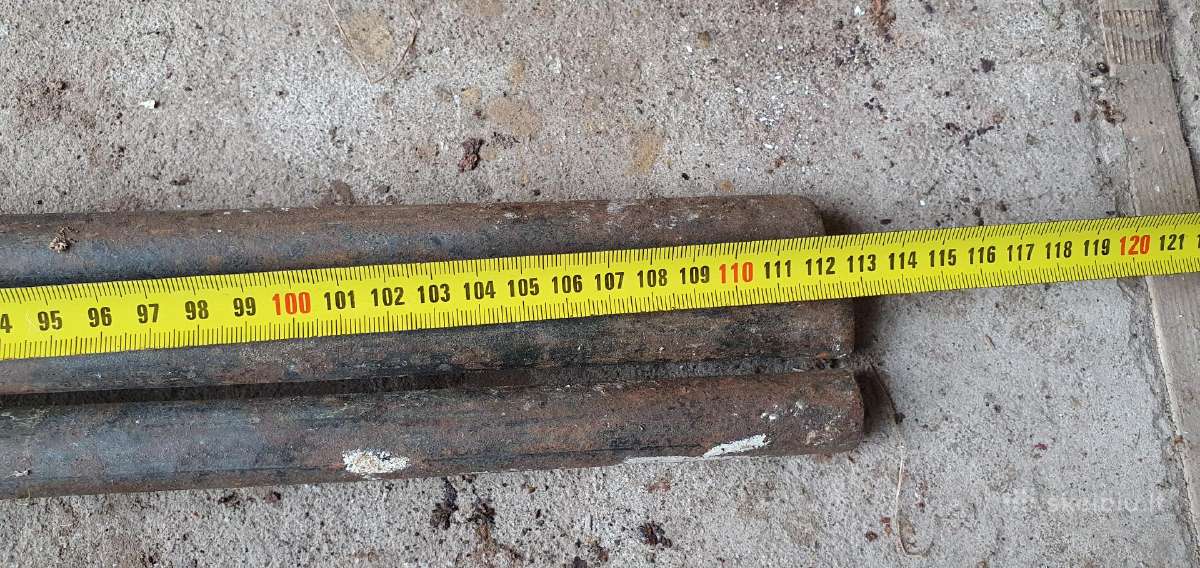 Metalinis strypas D20, 112 cm ilgis - nuotraukos Nr. 2