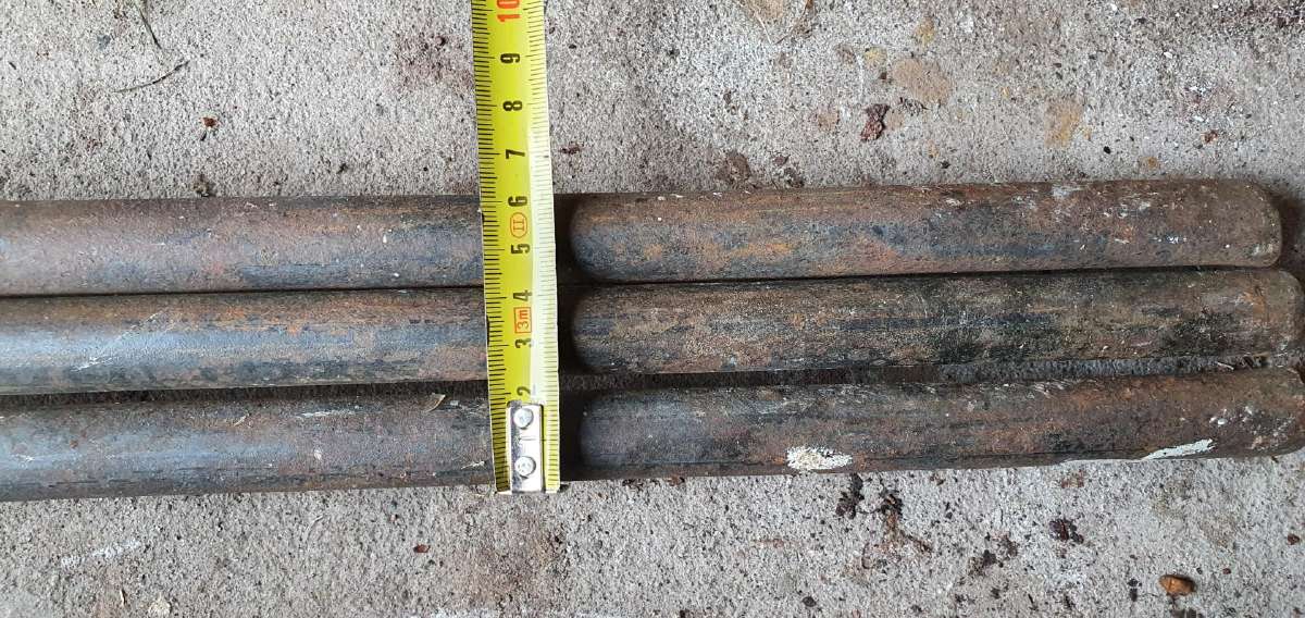Metalinis strypas su sriegiu D15, 107 cm ilgis - nuotraukos Nr. 3