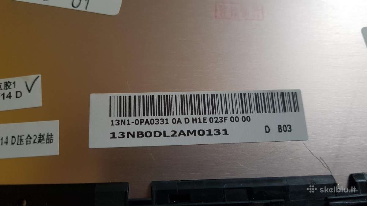 Asus Ux310 matricos dangtis - nuotraukos Nr. 2
