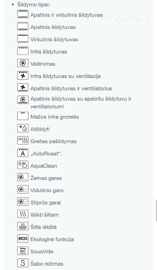 Integruojamos garinės mini orkaitės Gorenje A+ - nuotraukos Nr. 11