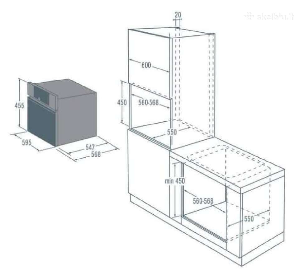 Integruojamos garinės mini orkaitės Gorenje A+ - nuotraukos Nr. 13