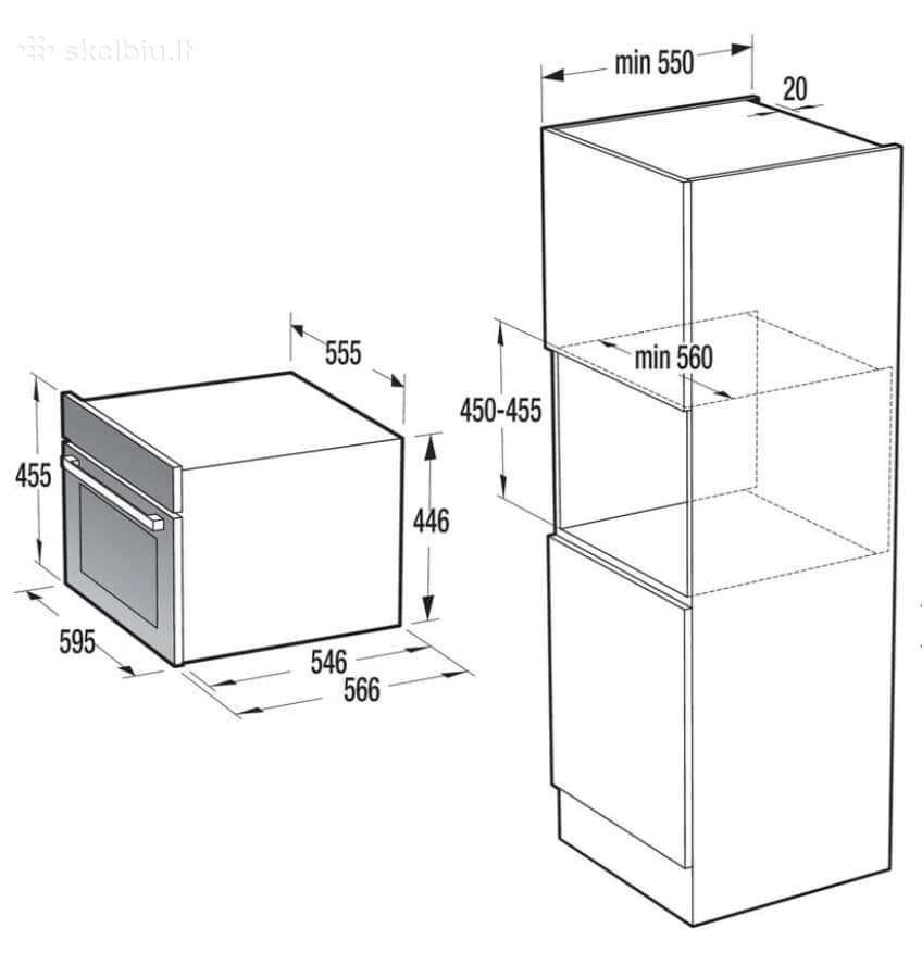 Integruojamos garinės mini orkaitės Gorenje A+ - nuotraukos Nr. 14