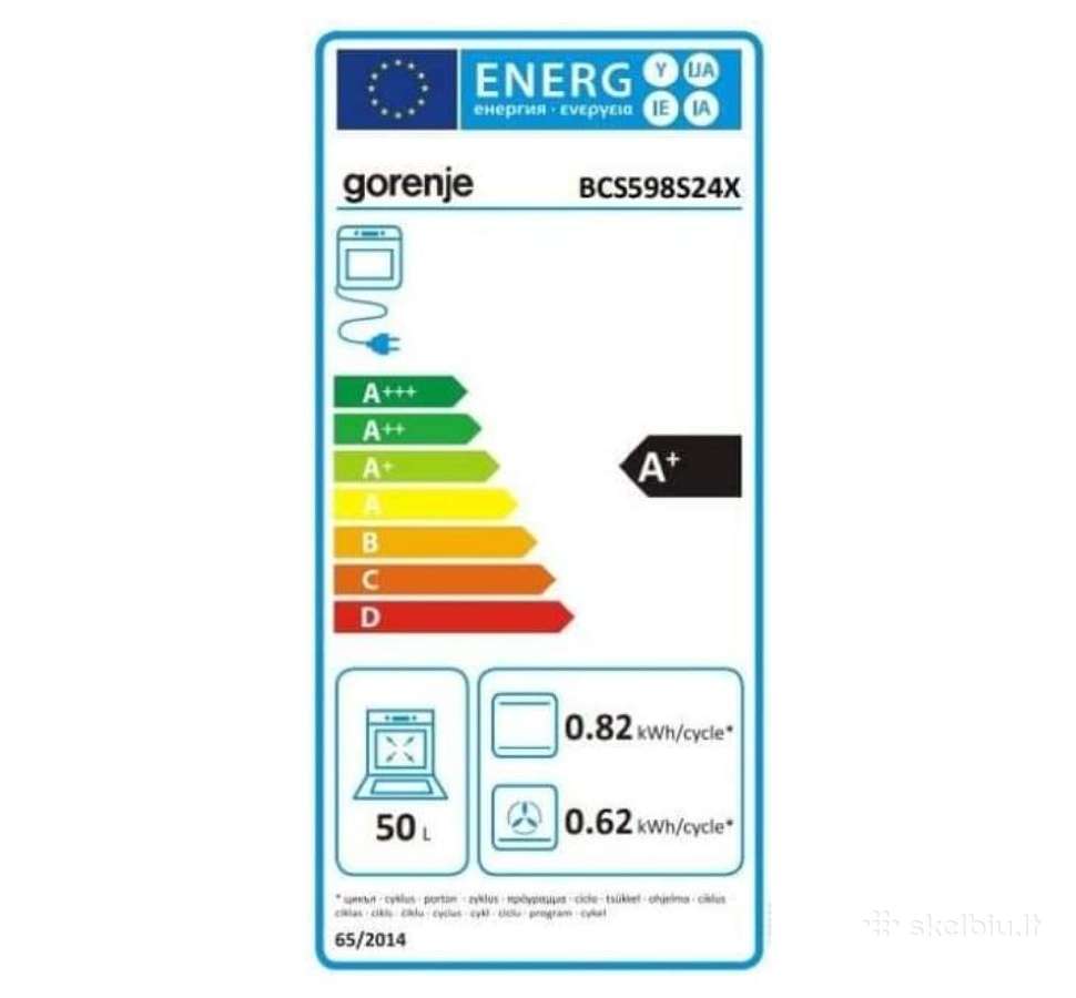 Integruojamos garinės mini orkaitės Gorenje A+ - nuotraukos Nr. 12