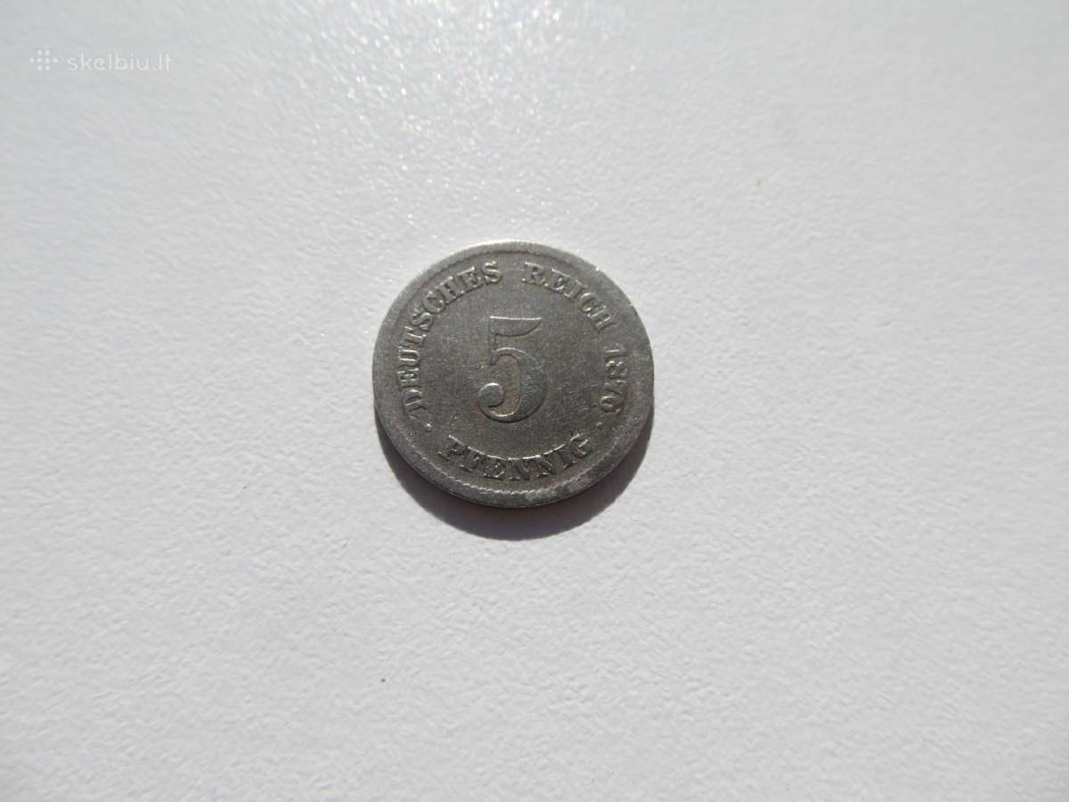 5 pfennig , Vokietija, 1876, 1893, 1898