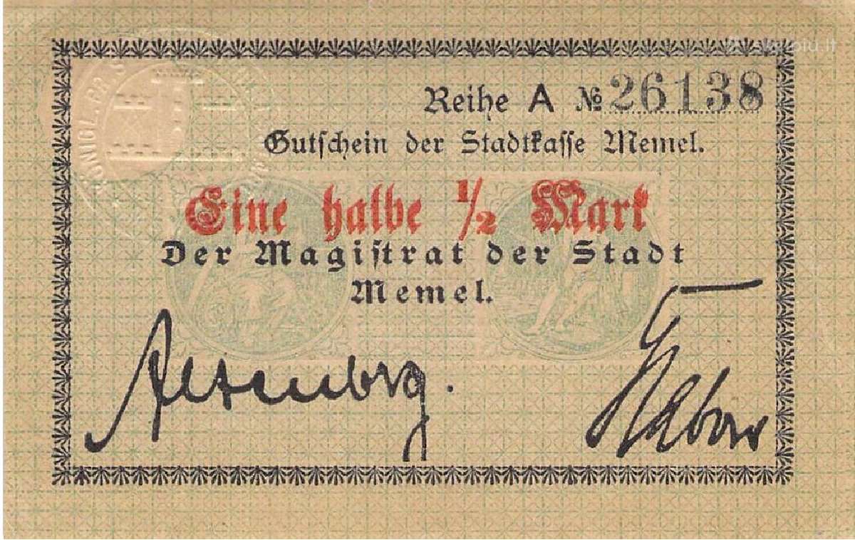 Ieskau Klaipedos, Silutes, Rusnes banknotu - nuotraukos Nr. 4