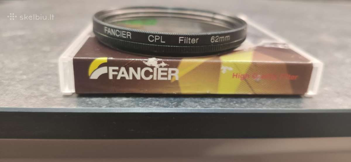 Parduodamas filtras fancier Cpl 62mm
