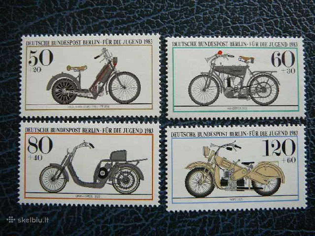 Motociklai Vokietija Berlynas 1983 vb694s