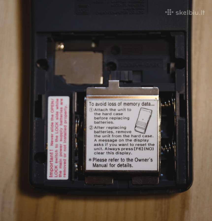 Vintažinis Casio Fx-9700ge Grafinis Skaičiuotuvas - nuotraukos Nr. 7