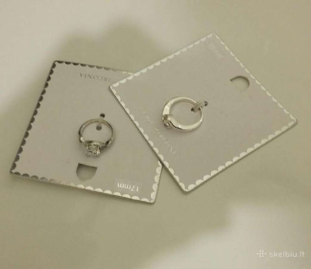 Nuostabūs Cubic Zirconia žiedeliai 17mm ir 18mm - nuotraukos Nr. 2