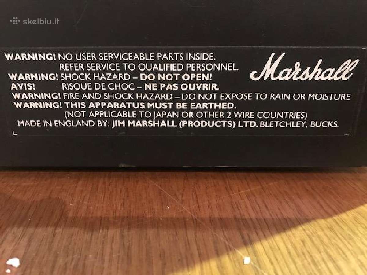 Marshall lempinis stiprintuvas