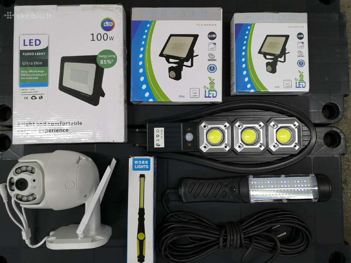 LED šviestuvai, prožektoriai, halogenai. - nuotraukos Nr. 2