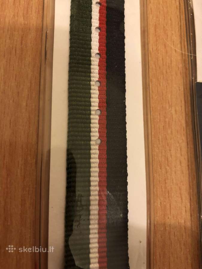 Tekstilės apyrankės laikrodžiui 20mm - nuotraukos Nr. 3