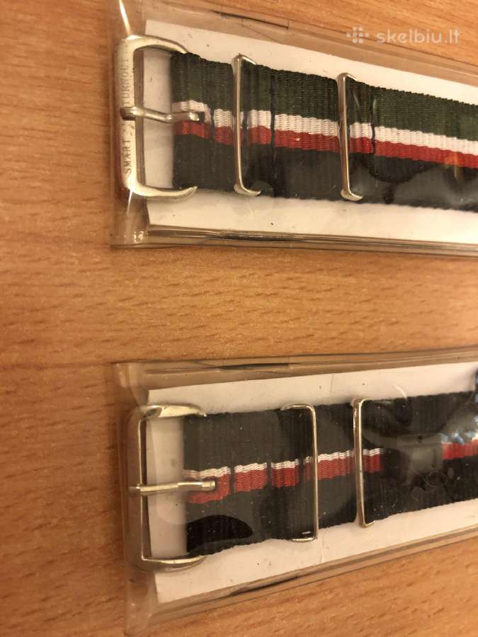 Tekstilės apyrankės laikrodžiui 20mm - nuotraukos Nr. 8