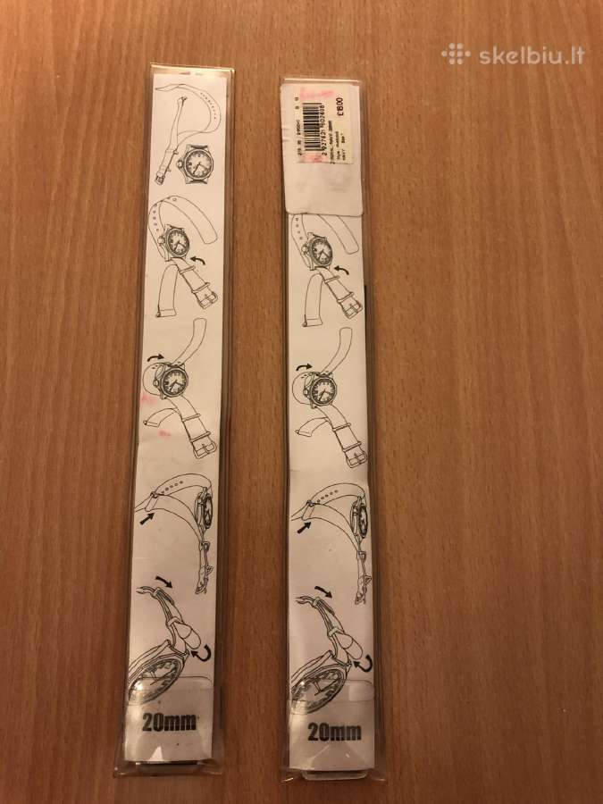 Tekstilės apyrankės laikrodžiui 20mm - nuotraukos Nr. 6