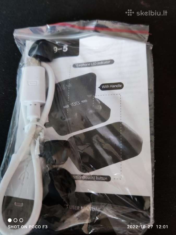Belaides ausines Tws F9-5. Perkant 2 koplektu 25eu - nuotraukos Nr. 4