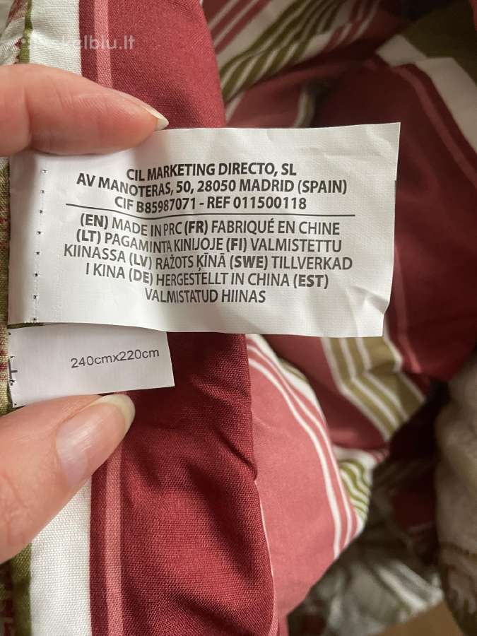 Antklodė su užvalkalais - nuotraukos Nr. 3