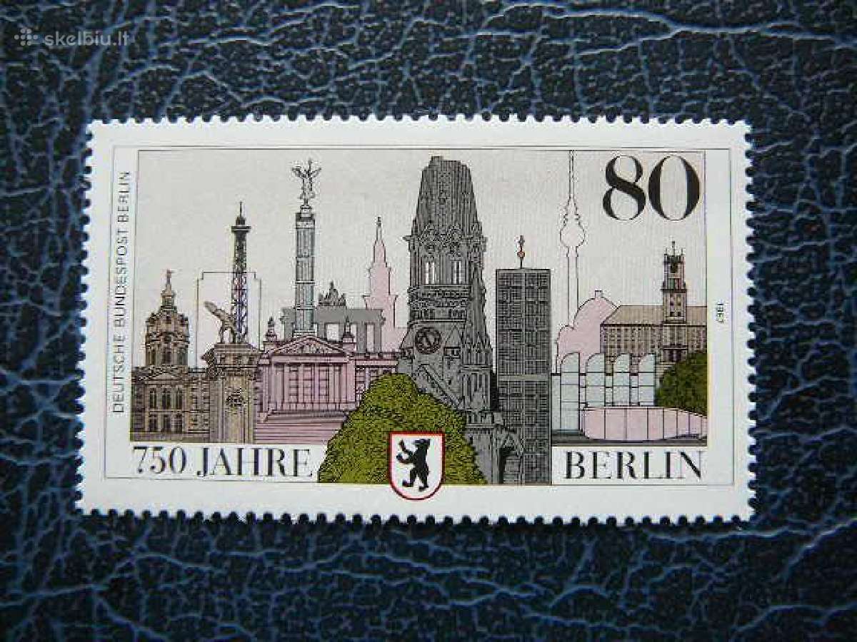 Architektura Vokietija (Berlynas) 1987 vb776s