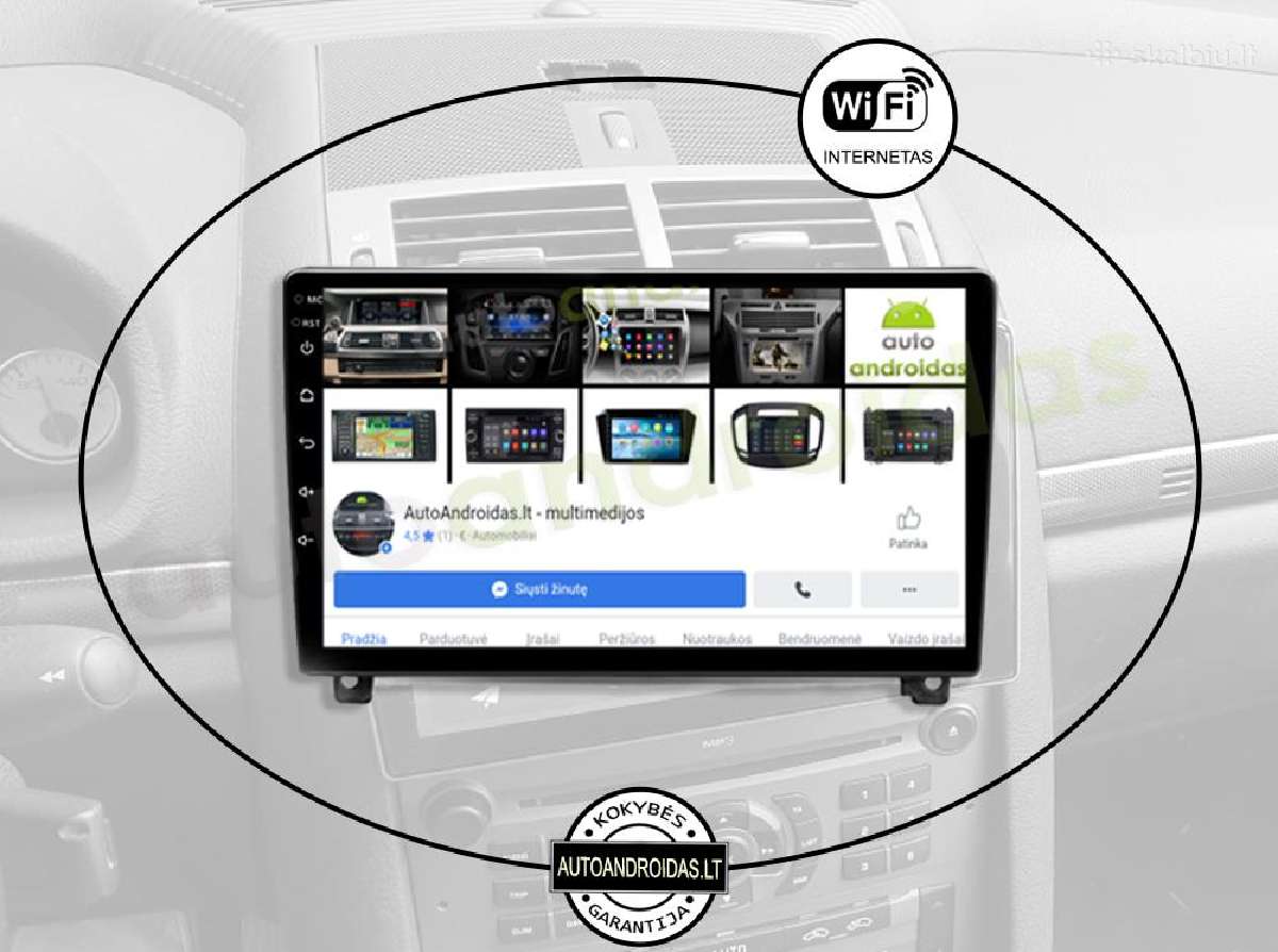 Peugeot 407 Android multimedia Usb/GPS/WiFi/bt/9" - nuotraukos Nr. 3