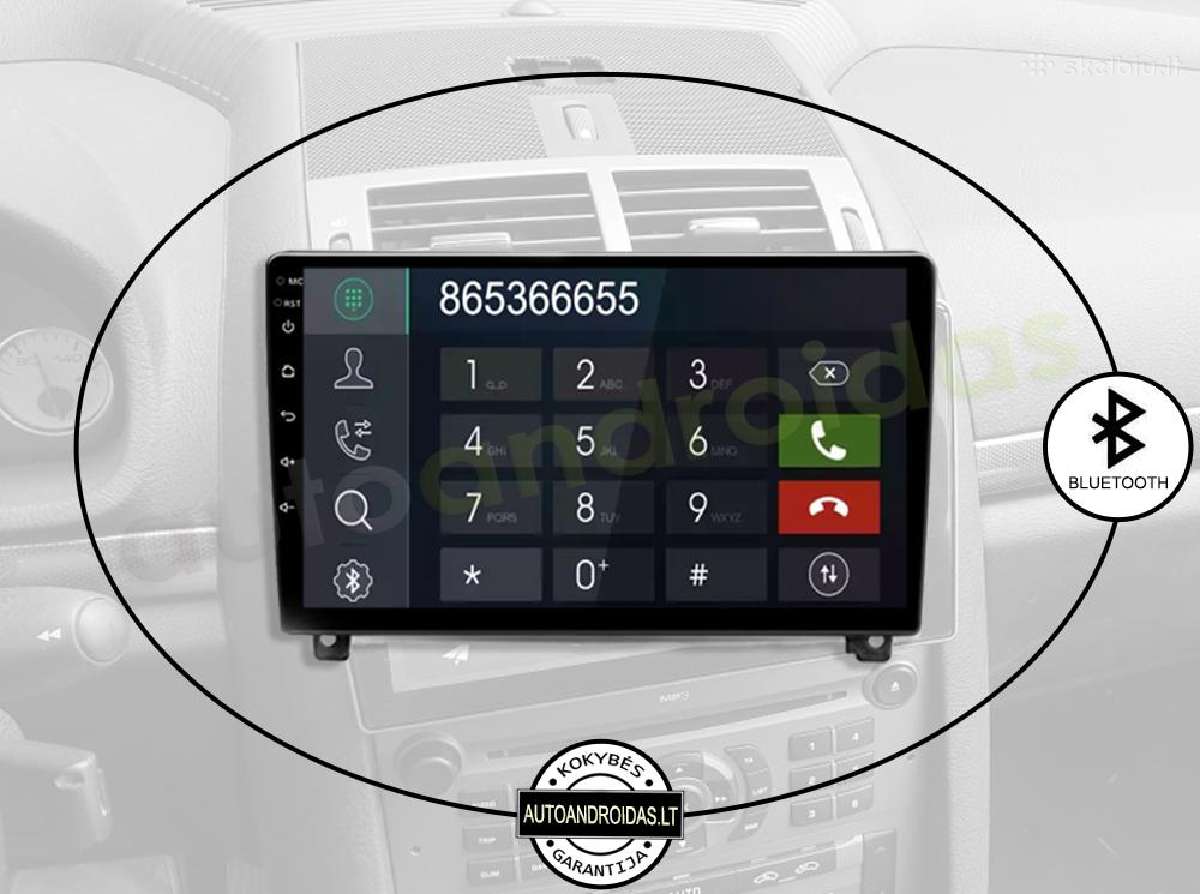 Peugeot 407 Android multimedia Usb/GPS/WiFi/bt/9" - nuotraukos Nr. 5