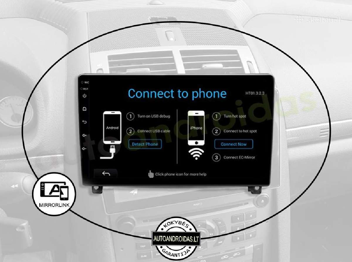 Peugeot 407 Android multimedia Usb/GPS/WiFi/bt/9" - nuotraukos Nr. 10
