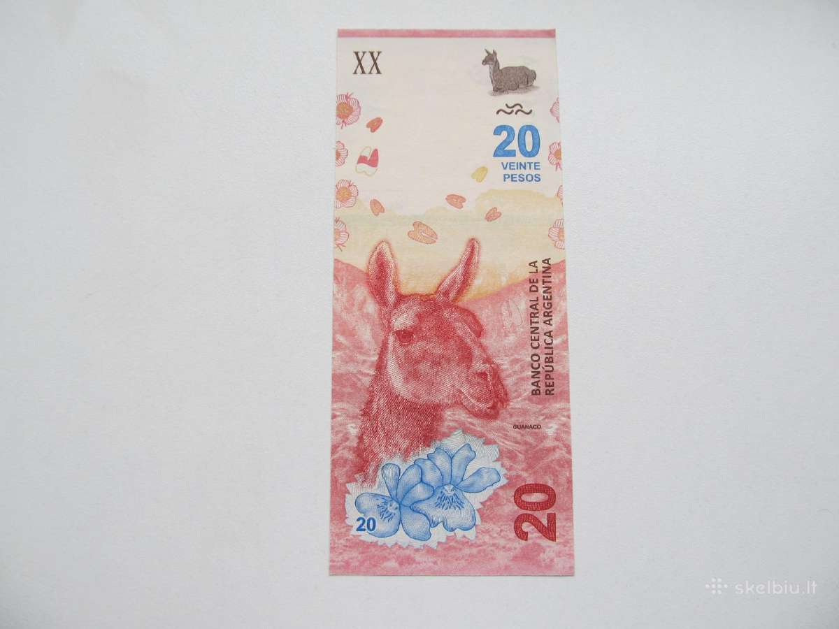 20 pesos , Argentina , 2017