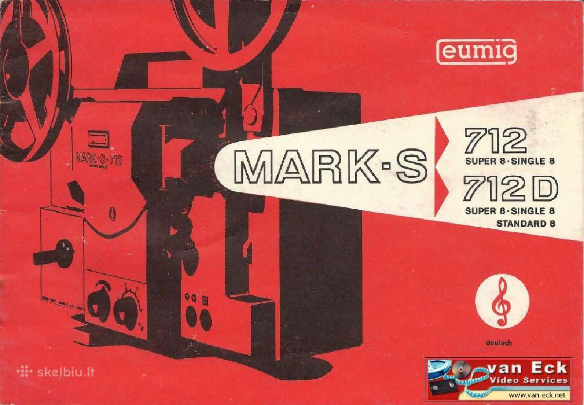 Filmų projektorius Eumig Mark 712d Sound. - nuotraukos Nr. 4