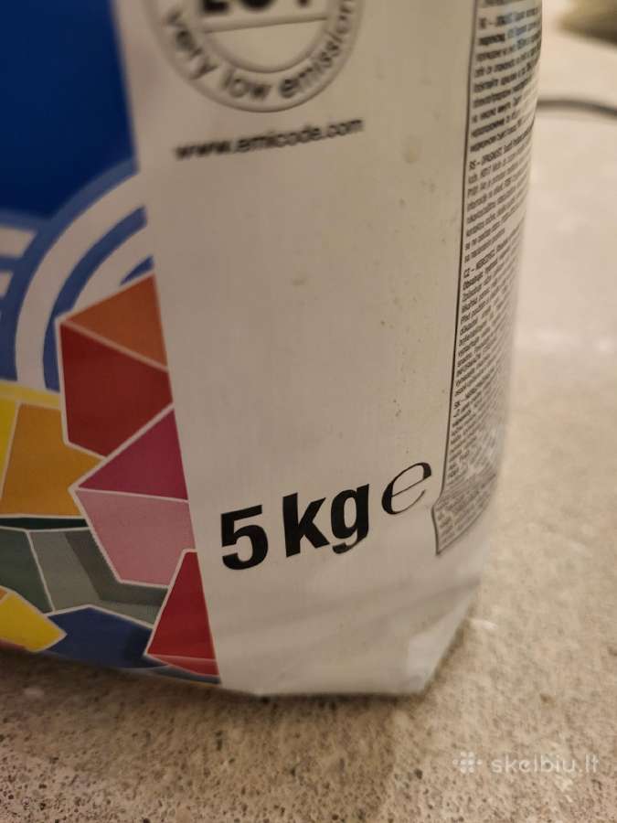 Plytelių siūlių glaistas 5kg (fuga) - nuotraukos Nr. 3