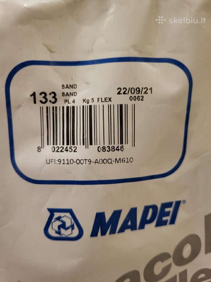 Plytelių siūlių glaistas 5kg (fuga) - nuotraukos Nr. 4
