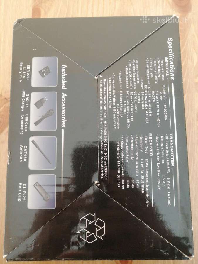 Standard Horizon Hx300e Vhf,nešiojamasis Radijas - nuotraukos Nr. 2