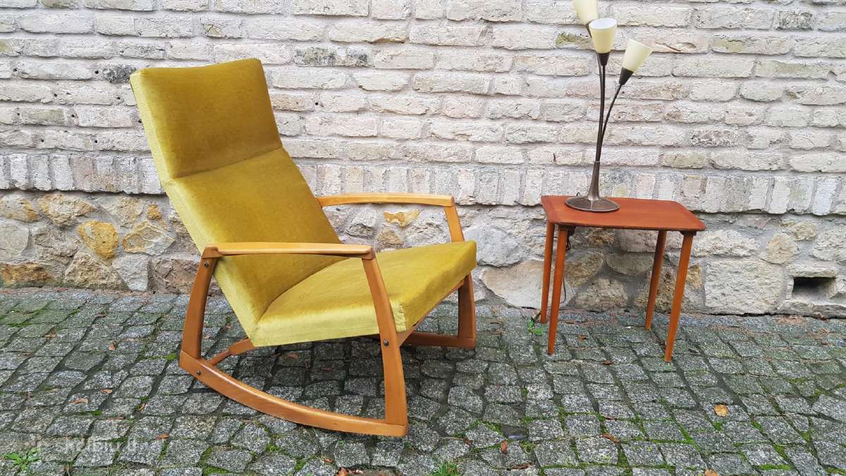 Vintažinis mid century supamas krėslas