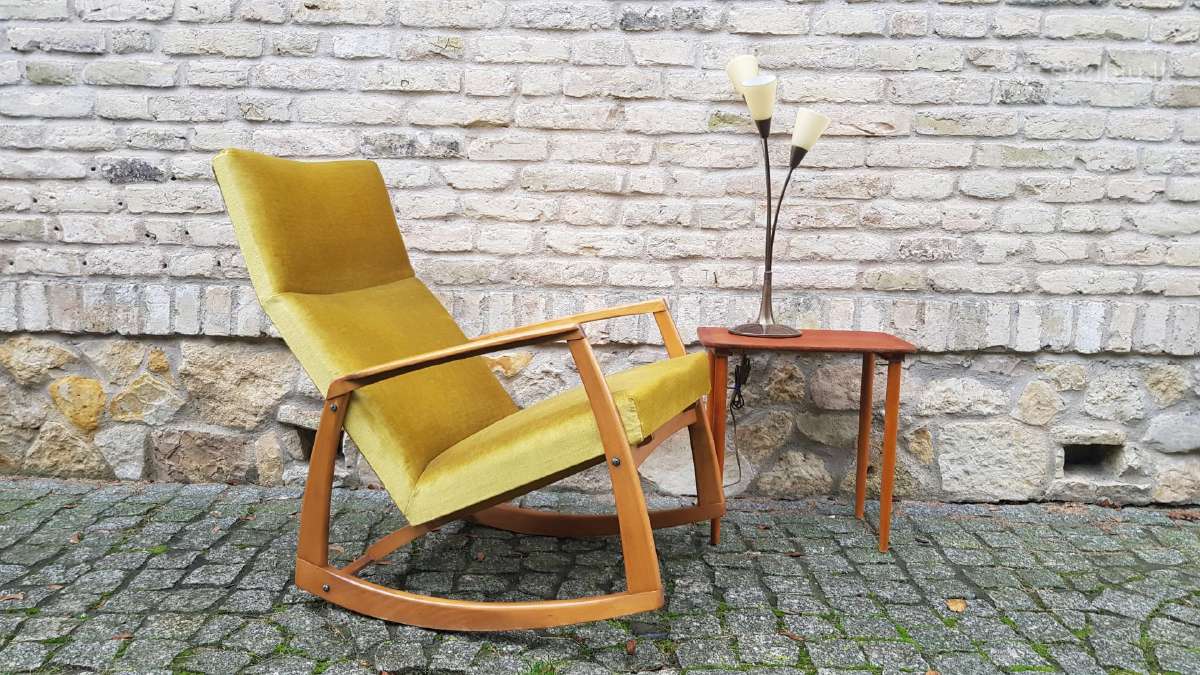 Vintažinis mid century supamas krėslas - nuotraukos Nr. 18