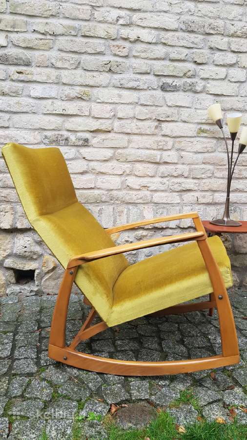 Vintažinis mid century supamas krėslas - nuotraukos Nr. 19